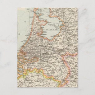 Niederlande - Netherlands Map Postcard