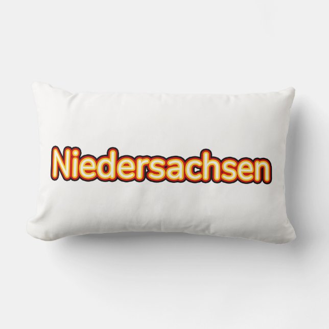 Niedersachsen Deutschland Germany Lumbar Pillow (Front)