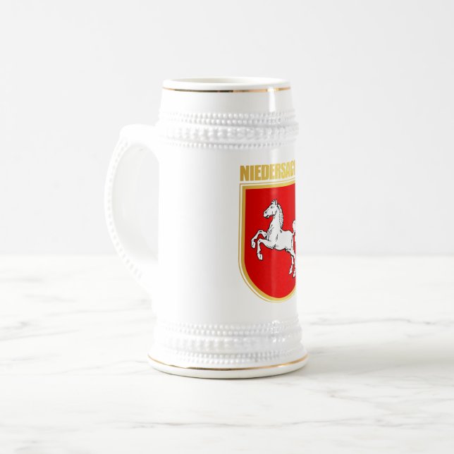 Niedersachsen (Lower Saxony) COA Beer Stein (Front Left)