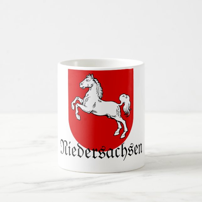 Niedersachsen Wappen Coat of Arms Coffee Mug (Center)