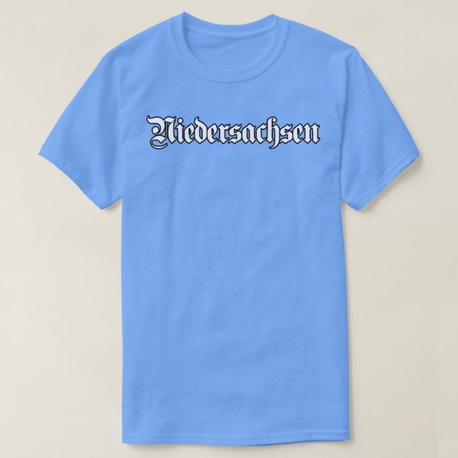 Niedersachsen written with gothic font T-Shirt (Design Front)