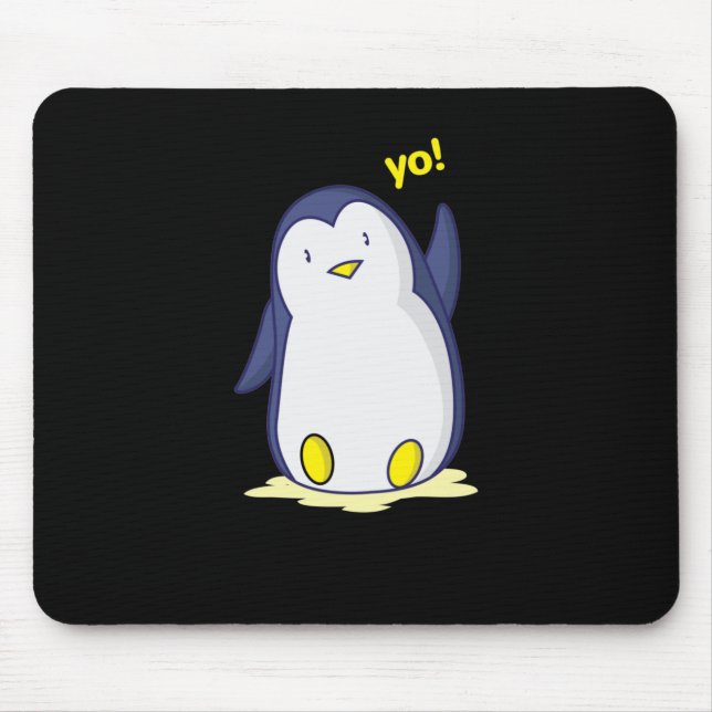 niedlicher Pinguin Mouse Pad (Front)