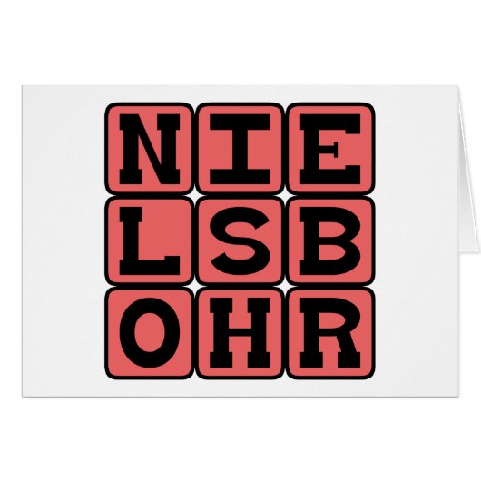 Niels Bohr, Danish Physicist Cards (Front Horizontal)
