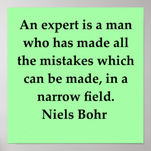 niels bohr quote poster