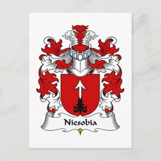 Niesobia Family Crest Postcard