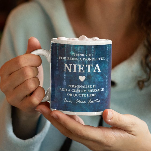 Nieta Spanish Granddaughter Thank You Quote Custom Coffee Mug (Nieta Spanish Granddaughter Thank You Quote Custom Coffee Mug
)