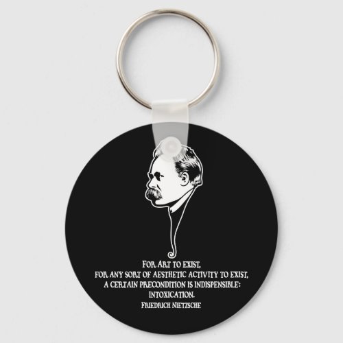 Nietzsche_art_1_DKT Keychain