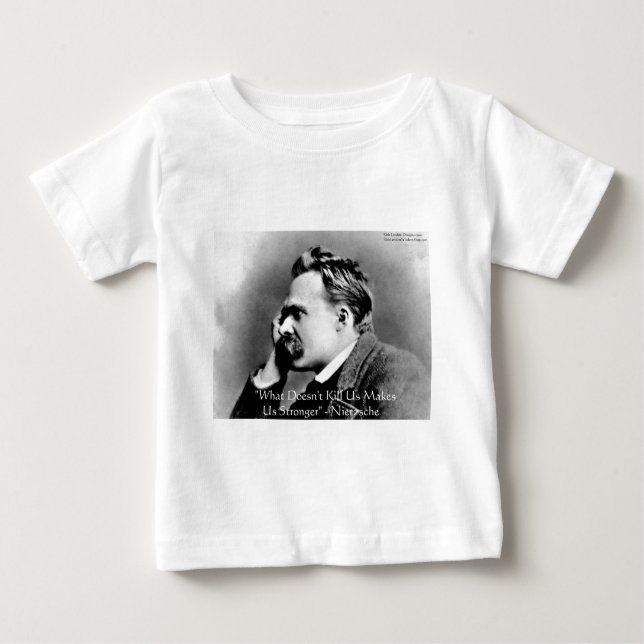 Nietzsche "Doesn't Kill U" Quote Gifts & Tees (Front)