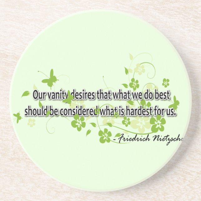 Nietzsche Drink Coaster (Front)