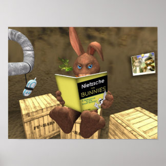 Nietzsche For Bunnies Tiny Nation Poster