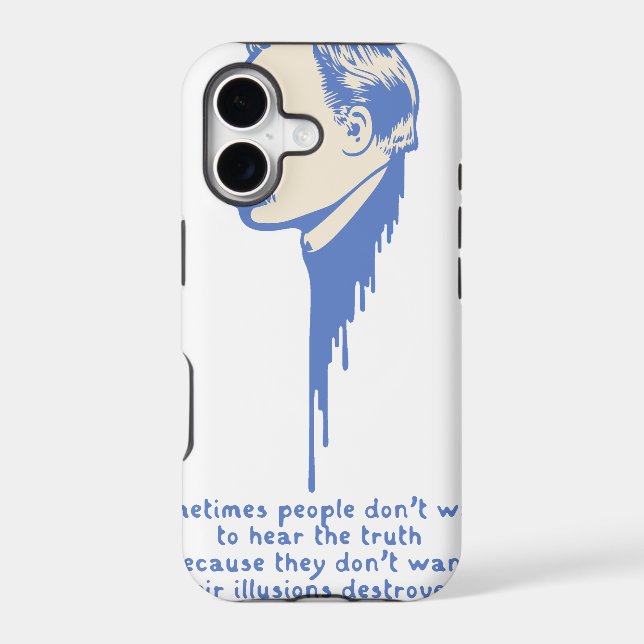 Nietzsche Illusions Iphone Case (Back)