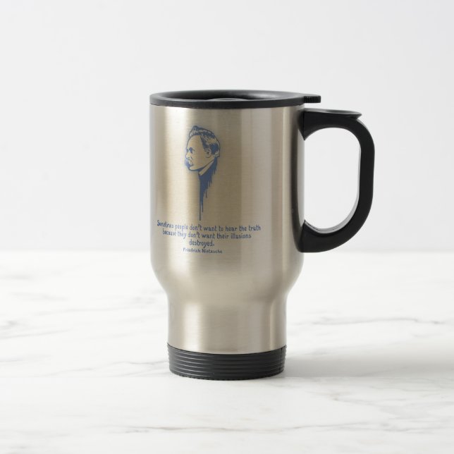 Nietzsche Illusions Travel Mug (Right)
