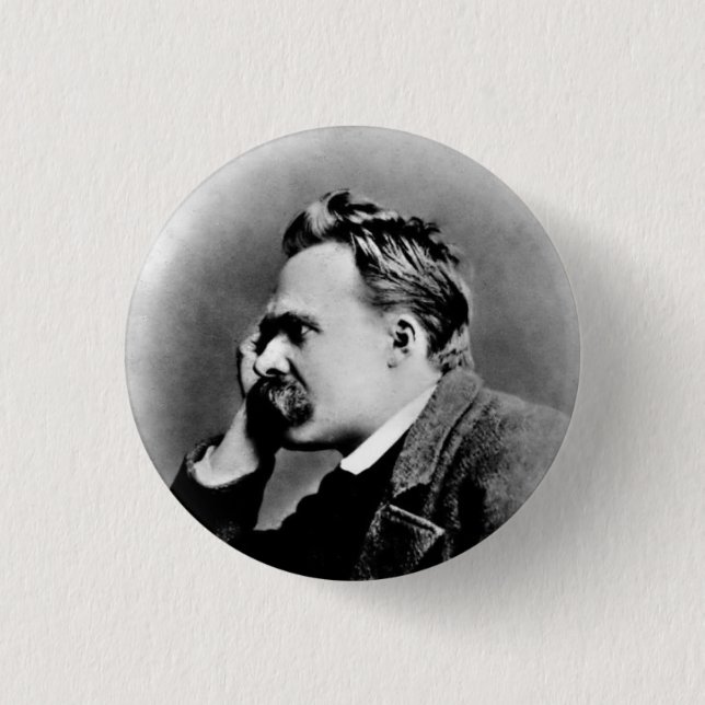 nietzsche pinback button (Front)