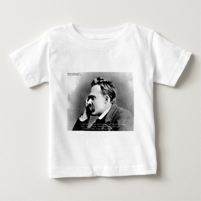 Nietzsche "Pride Vs Memory" Wisdom Quote Gifts/Tee Baby T-Shirt (Front)