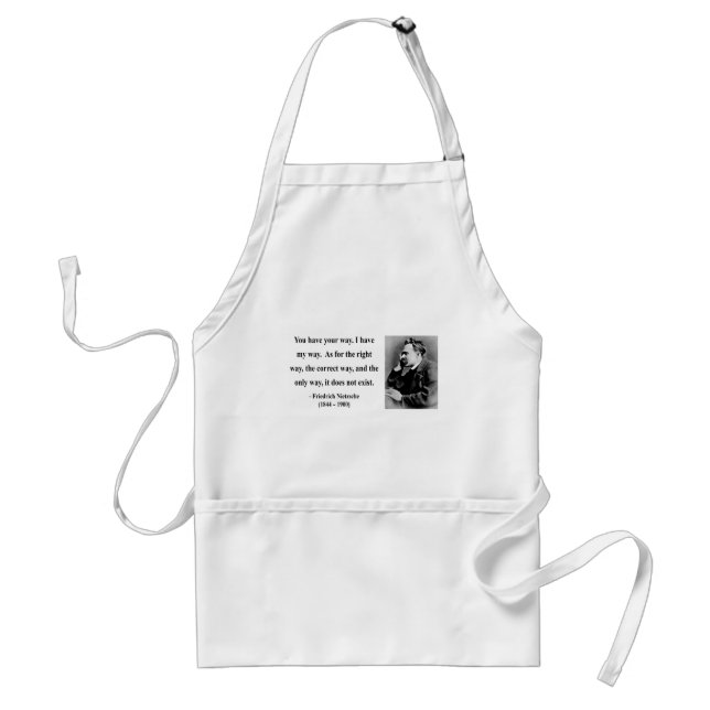 Nietzsche Quote 1b Adult Apron (Front)