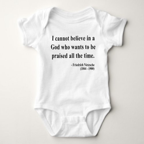 Nietzsche Quote 2a Baby Bodysuit