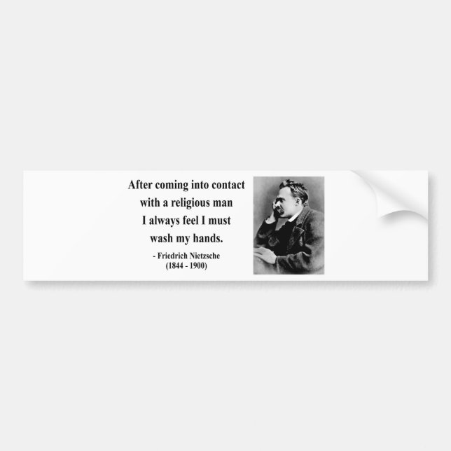 Nietzsche Quote 3b Bumper Sticker (Front)