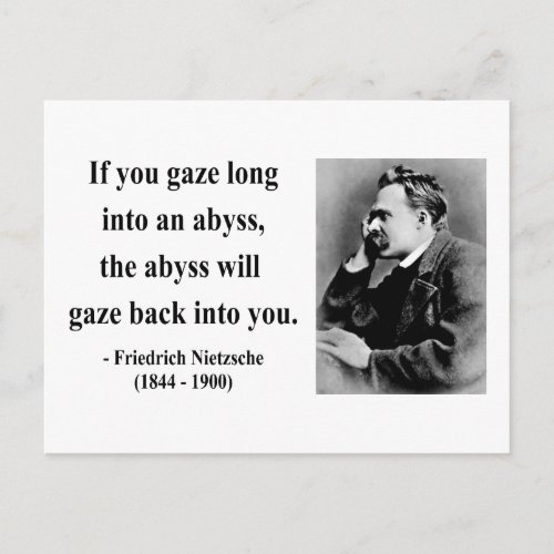 Nietzsche Quote 4b Postcard