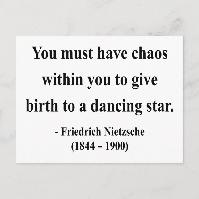 Nietzsche Quote 6a Postcard (Front)