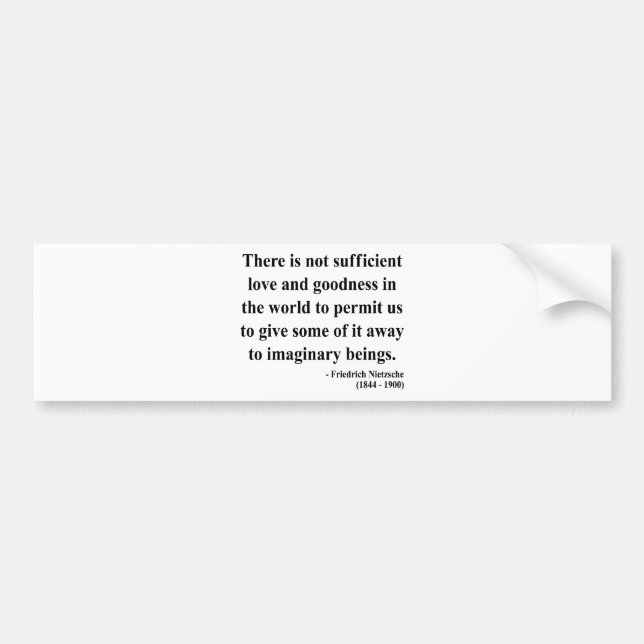 Nietzsche Quote 7a Bumper Sticker (Front)