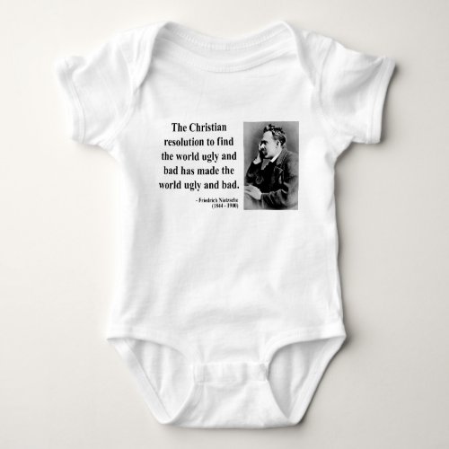 Nietzsche Quote 8b Baby Bodysuit