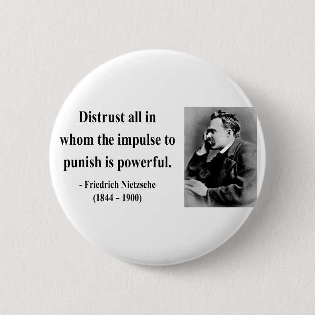 Nietzsche Quote 8b Button (Front)