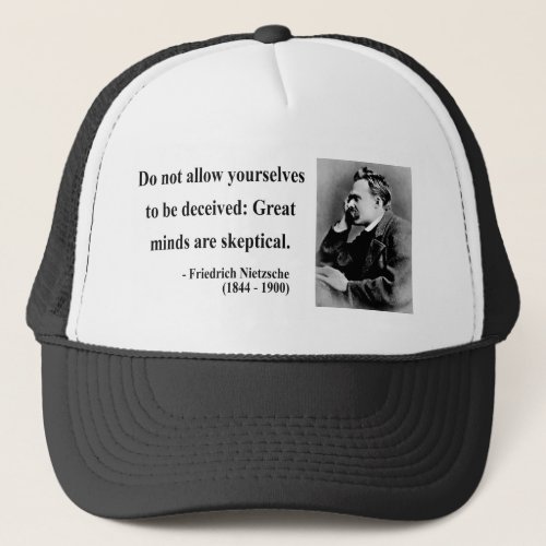 Nietzsche Quote 9b Trucker Hat