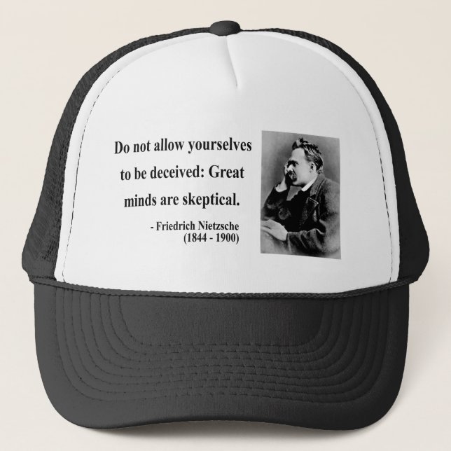 Nietzsche Quote 9b Trucker Hat (Front)