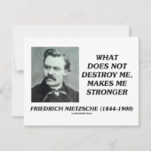 Nietzsche What Does Not Destroy Me Makes Stronger (Front)