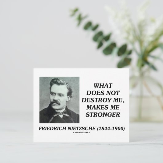 Nietzsche What Does Not Destroy Me Makes Stronger (Standing Front)