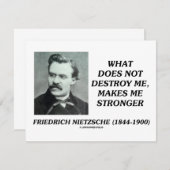 Nietzsche What Does Not Destroy Me Makes Stronger (Front/Back)
