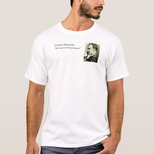 Nietzsches famous quote T_Shirt