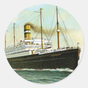 Nieuw Amsterdam of 1906 Classic Round Sticker