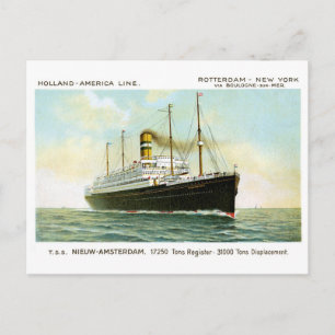 Nieuw Amsterdam of 1906 Postcard