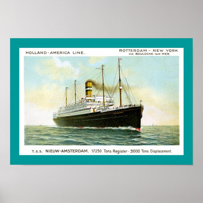 Nieuw Amsterdam of 1906 Poster