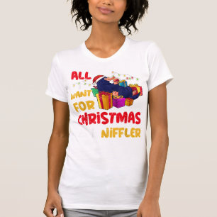 Niffler Christmas Shirt, All I Want for Christmas T-Shirt
