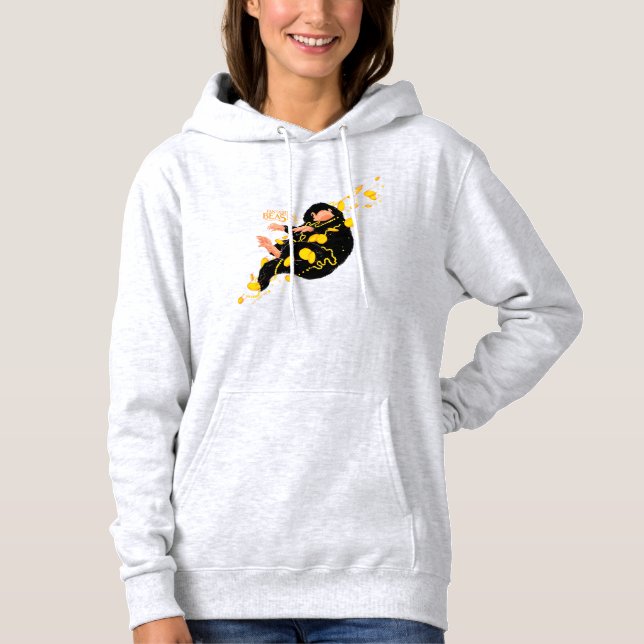 Niffler Floating With Gold Hoodie (Front)