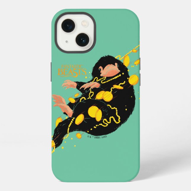 Niffler Floating With Gold Iphone Case (Back)