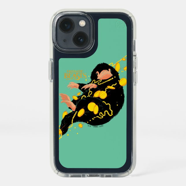 Niffler Floating With Gold Speck iPhone 13 Case (Front)