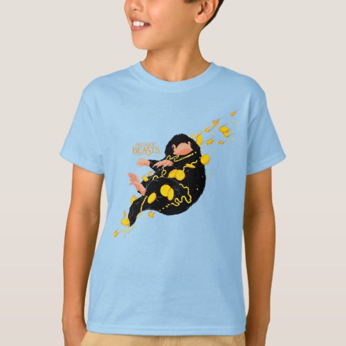 Niffler Floating With Gold T_Shirt