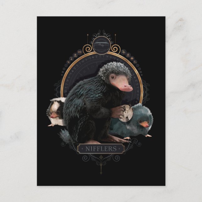 NIFFLER™s Art Nouveau Portrait Postcard (Front)