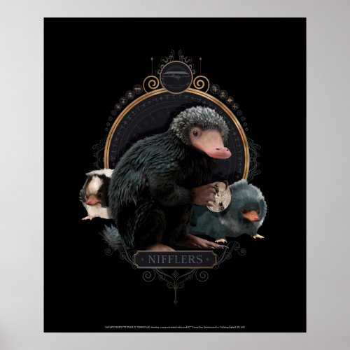 NIFFLERs Art Nouveau Portrait Poster