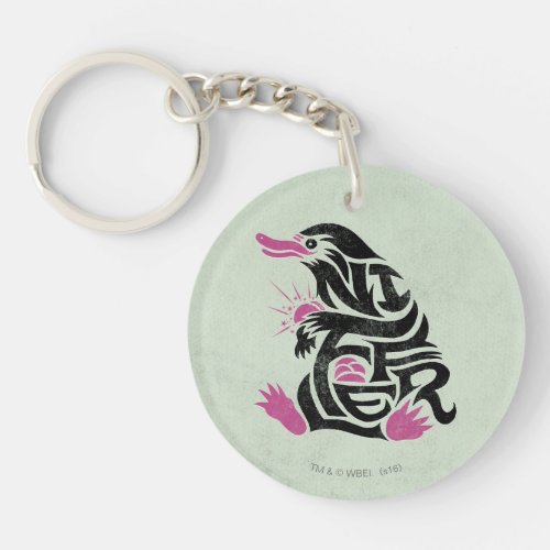 NIFFLER Typography Graphic Keychain