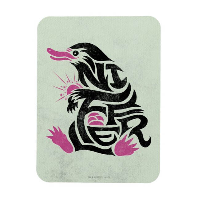 NIFFLER™ Typography Graphic Magnet (Vertical)