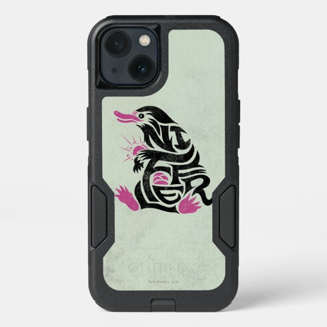 NIFFLER™ Typography Graphic Otterbox iPhone Case (Back)