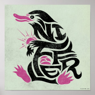 NIFFLER™ Typography Graphic Poster