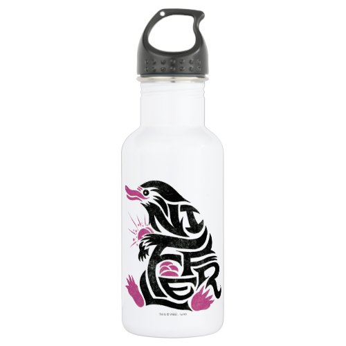 NIFFLER Typography Graphic Stainless Steel Water Bottle