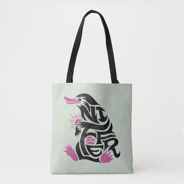 NIFFLER™ Typography Graphic Tote Bag (Front)