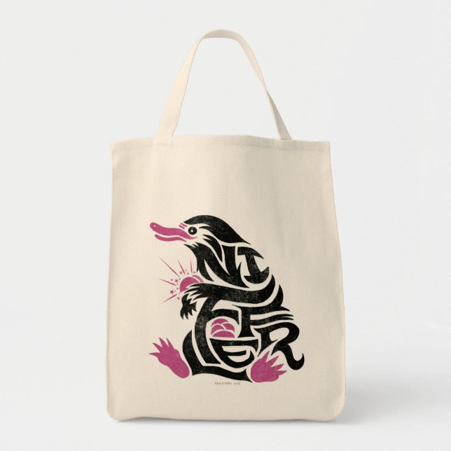 NIFFLER™ Typography Graphic Tote Bag (Front)