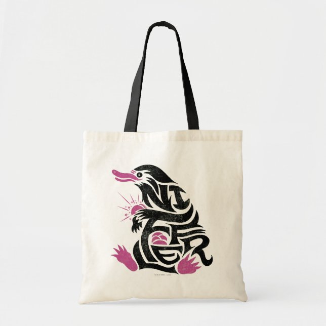 NIFFLER™ Typography Graphic Tote Bag (Front)